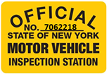 first automotive official motor vehicle inspection station badge