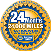 first automotive 25 months 24k miles nationwide warranty badge