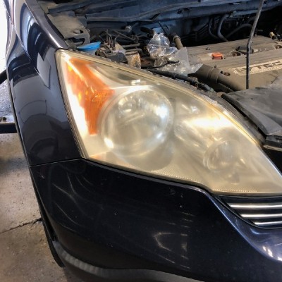 auto services near liverpool ny thumbnail image of Headlight Restoration Before project